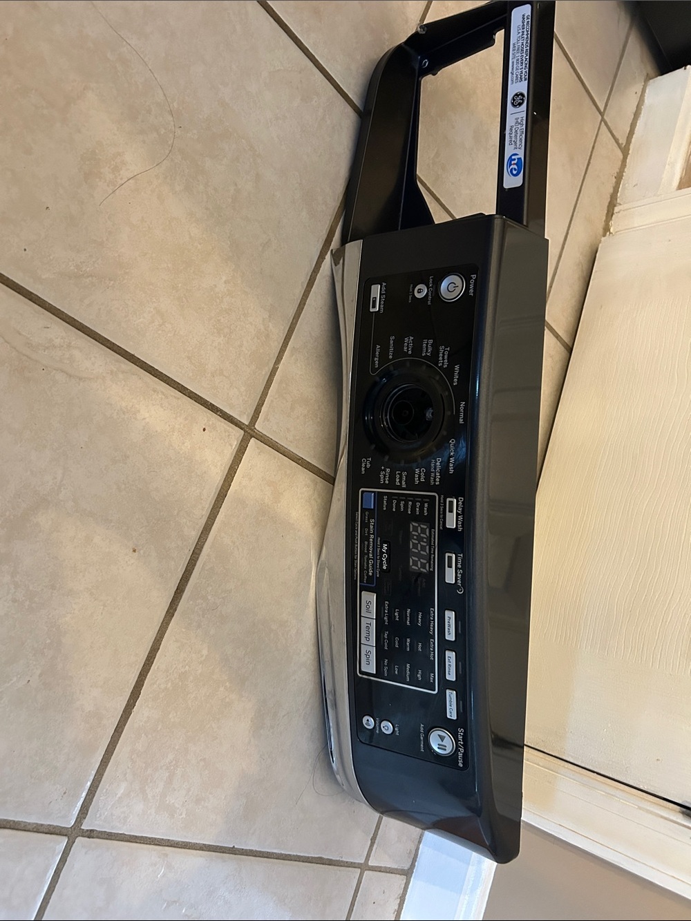 GE front control panel asy